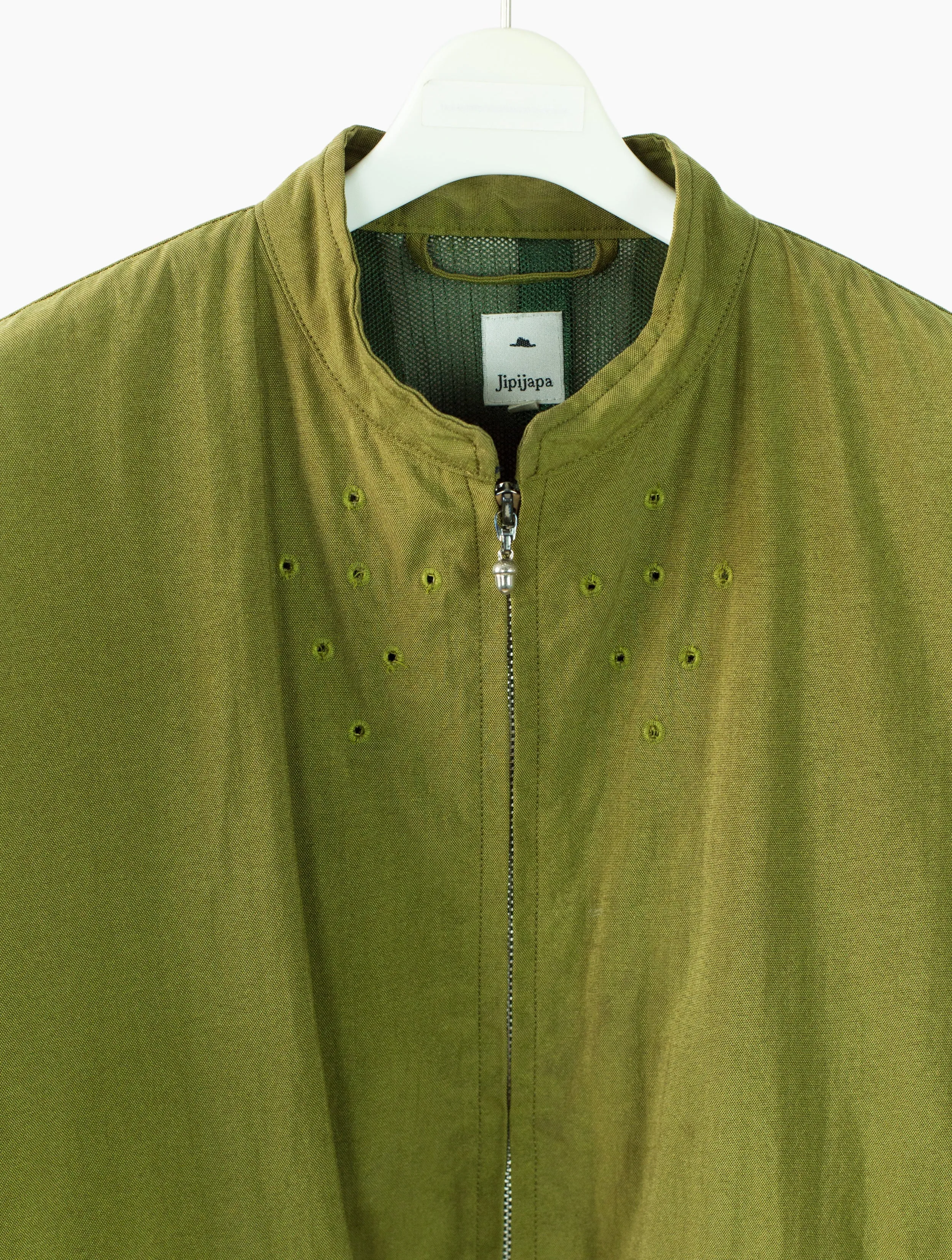 00s Chartreuse Vented Biker Jacket in Jipijapa Style