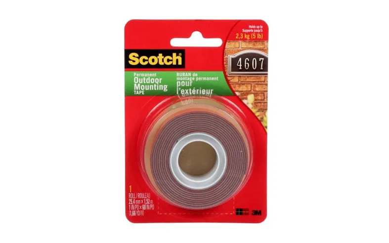 3M Scotch Outdoor Mounting Tape 1" x 60"