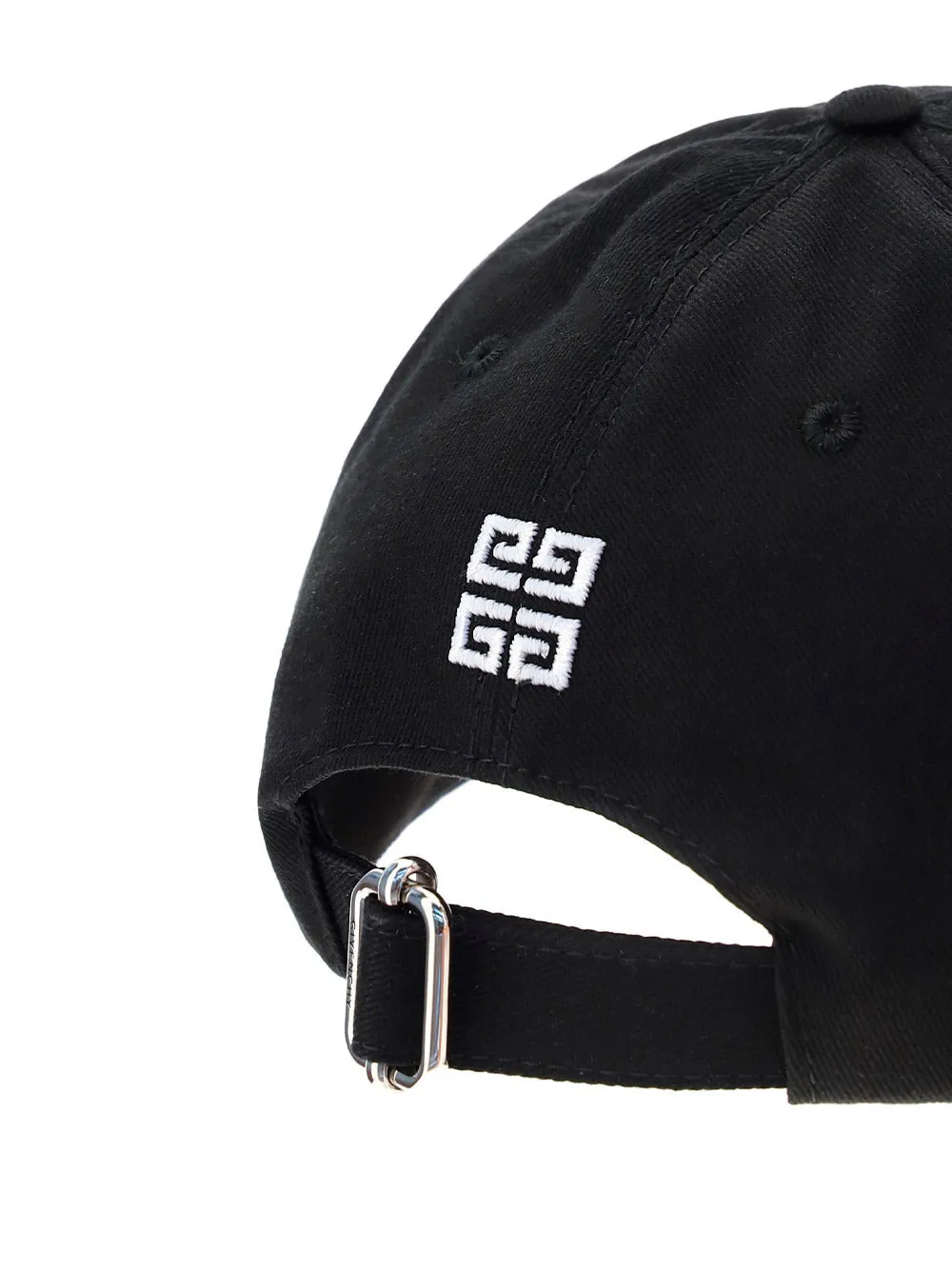 4G Black Baseball Cap with Embroidery