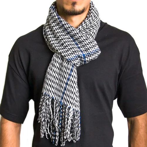 Alpine Swiss Men's Plaid Scarf - Ultra Soft Winter Shawl Warm Lightweight Cold Weather Gear