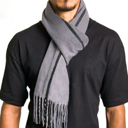 Alpine Swiss Men's Plaid Scarf - Ultra Soft Winter Shawl Warm Lightweight Cold Weather Gear