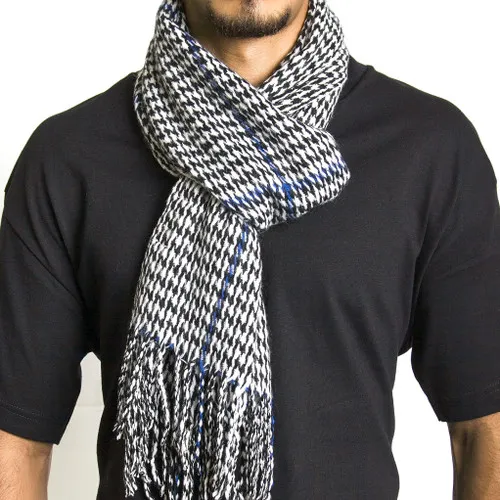 Alpine Swiss Men's Plaid Scarf - Ultra Soft Winter Shawl Warm Lightweight Cold Weather Gear