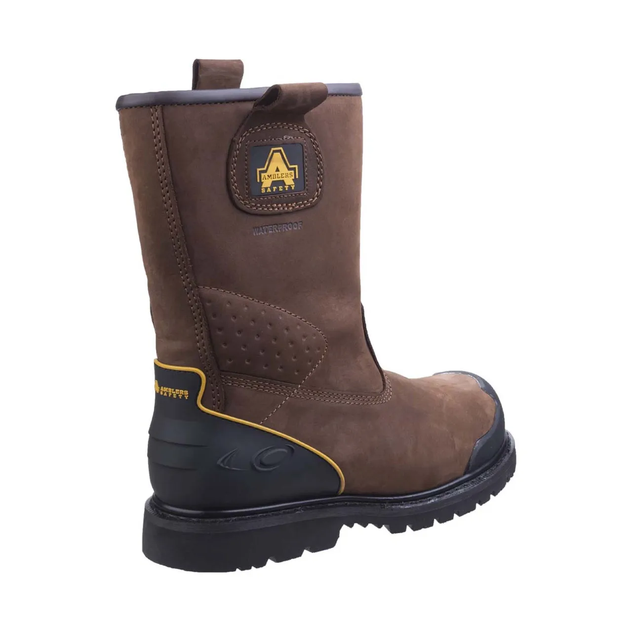 Amblers Safety FS223 Goodyear Welted Waterproof Pull on Industrial Safety Boot Brown - 7