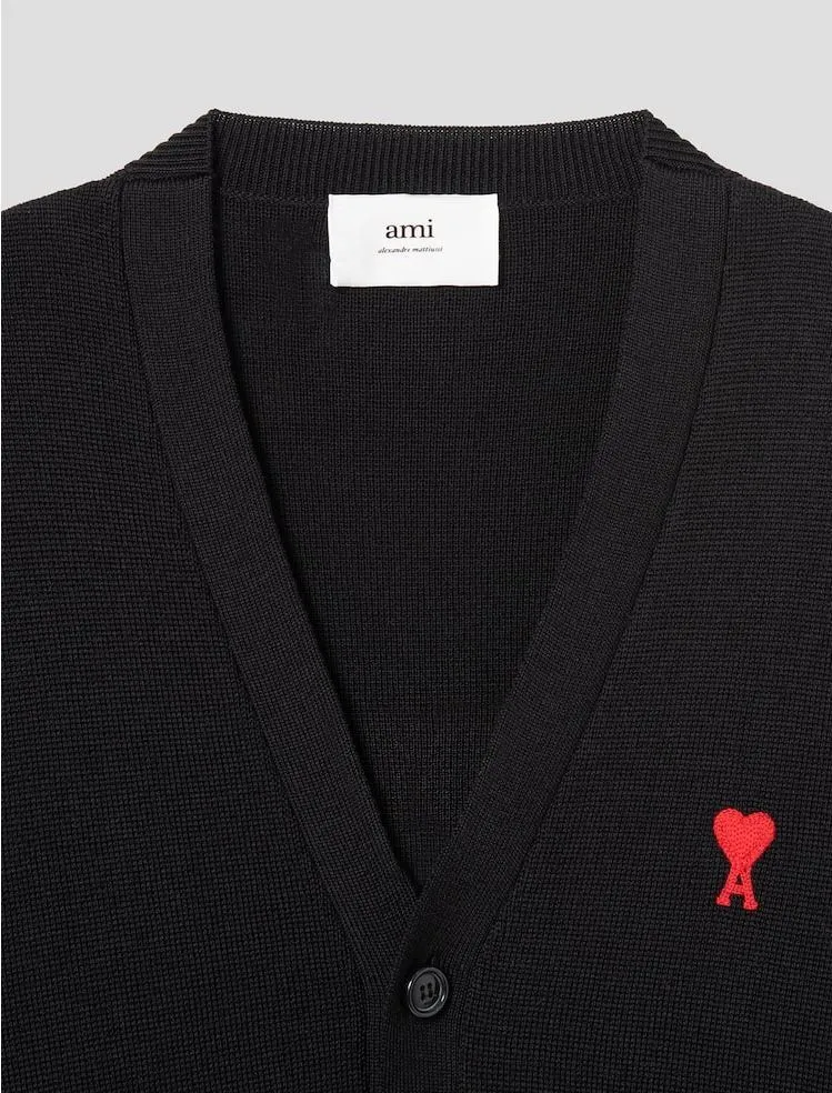 AMI PARIS Unisex Street Style Plain Logo Designer Cardigans