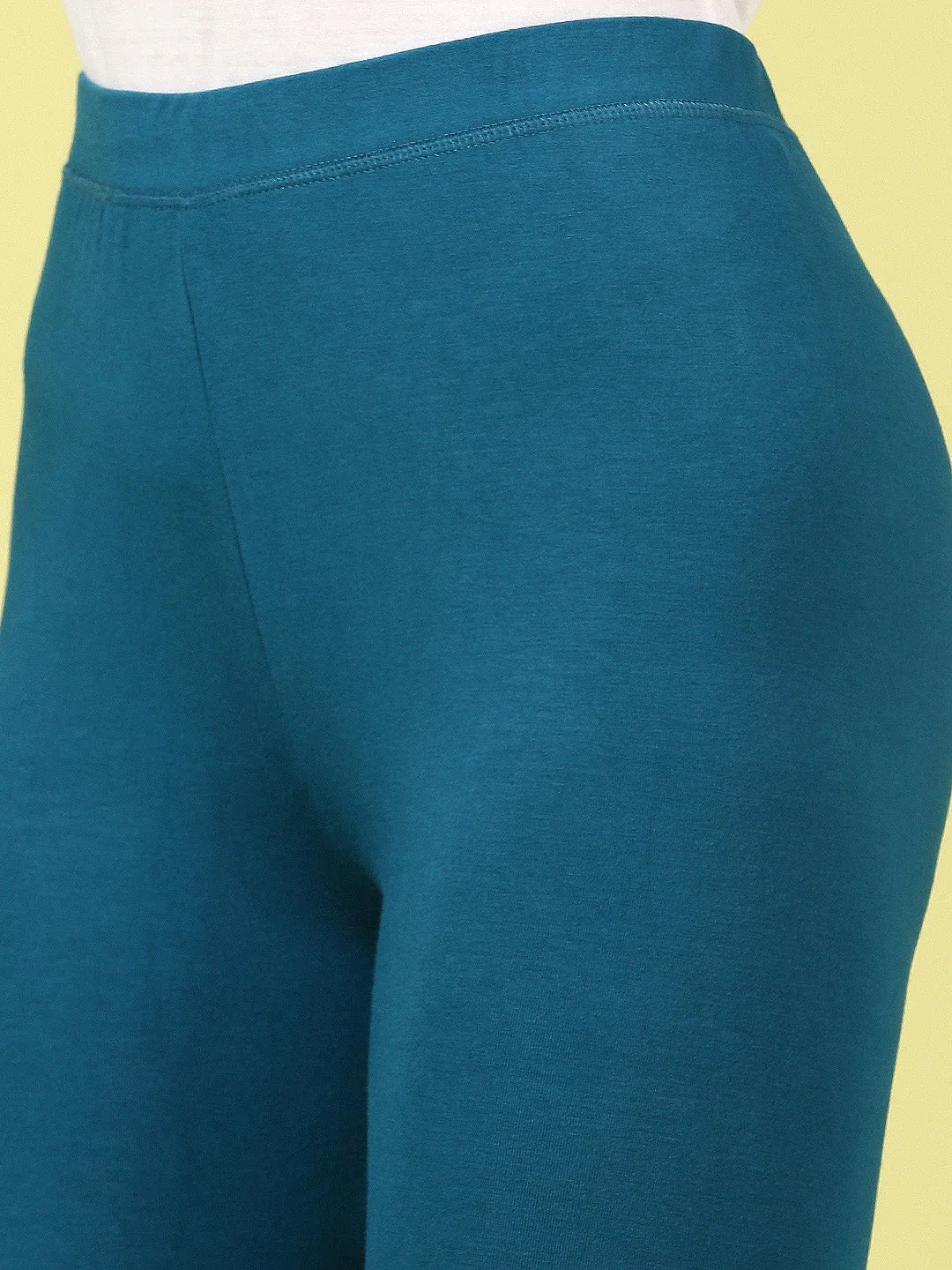 Dark Teal Ankle Length Leggings