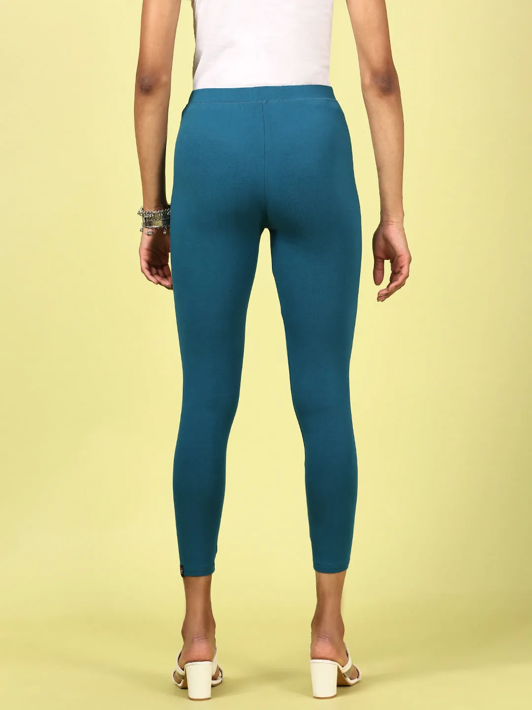 Dark Teal Ankle Length Leggings