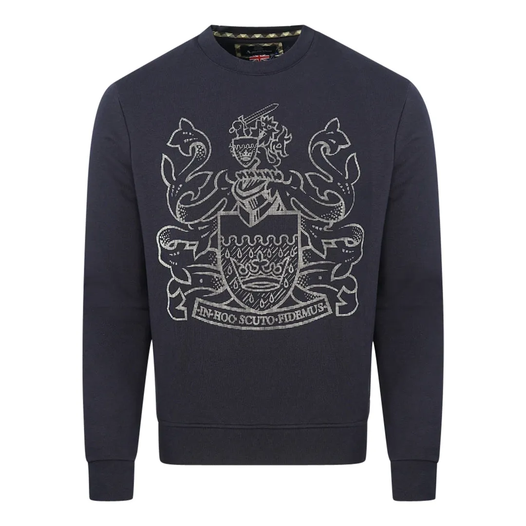 Aquascutum Men's Navy Sweater Fai001 85