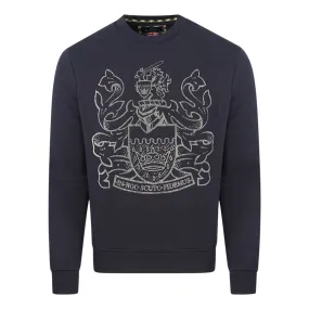 Aquascutum Men's Navy Sweater Fai001 85