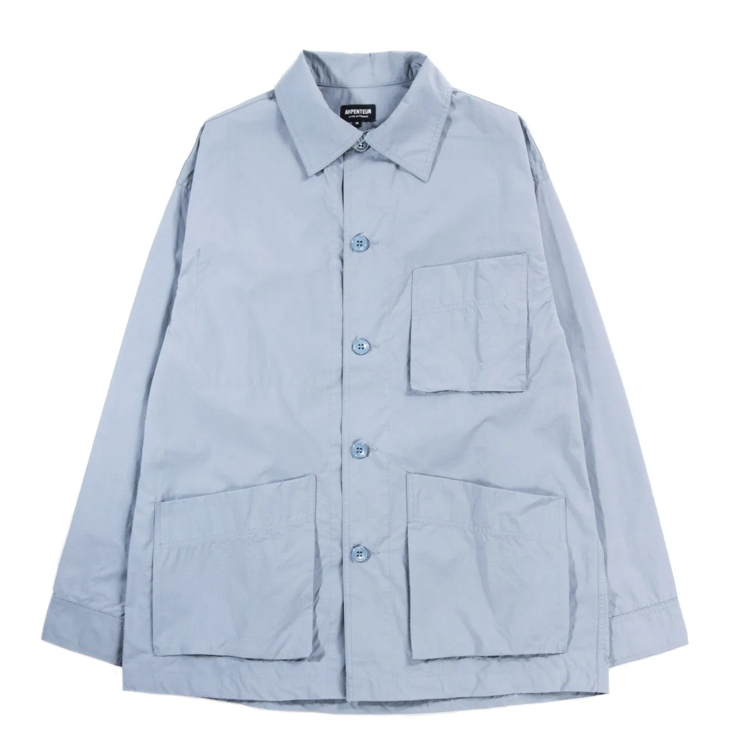 Arpenteur Cotton Nylon Ripstop Jacket in Sax Blue