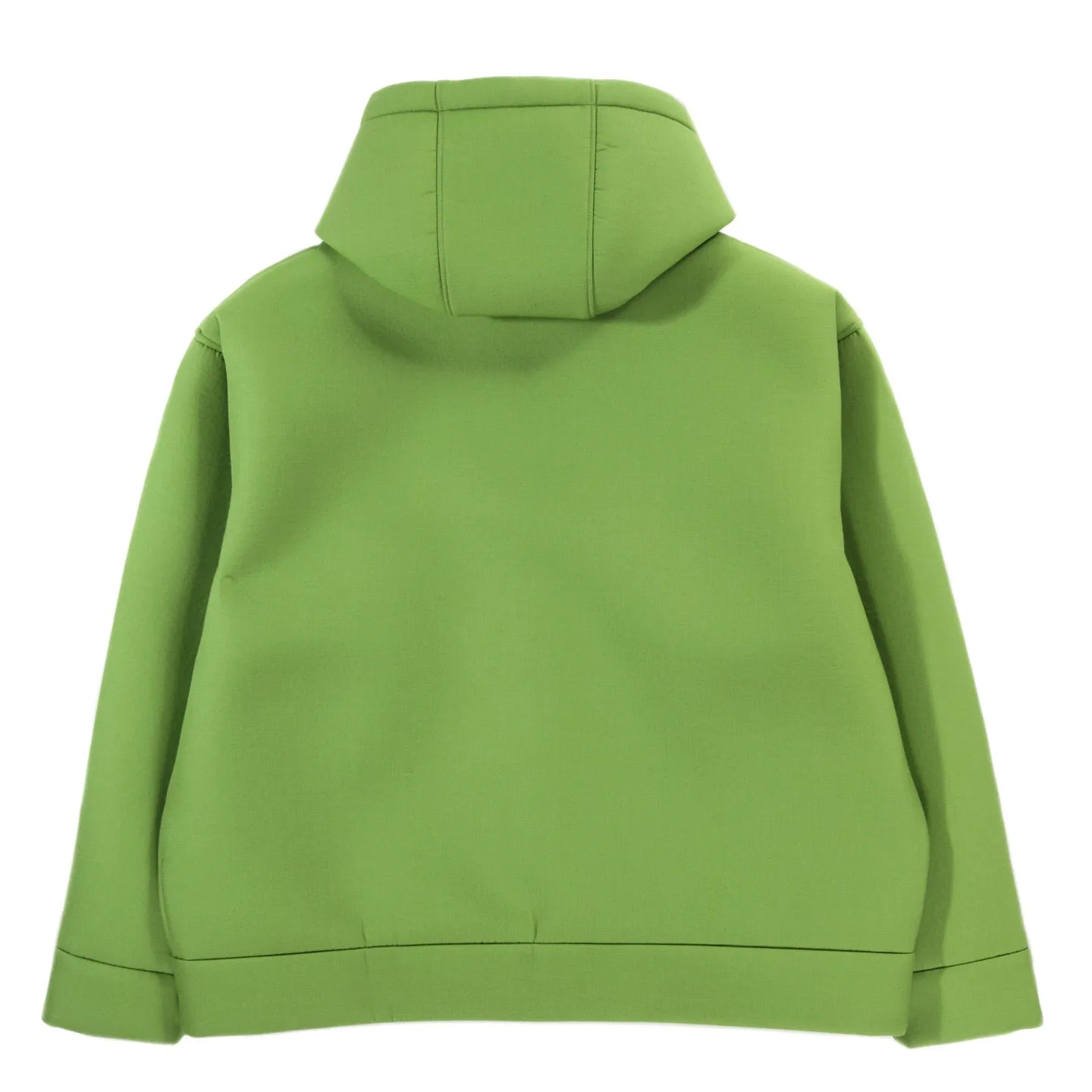 Auralee Green Tropical Wool Zip Hoodie - Blouson