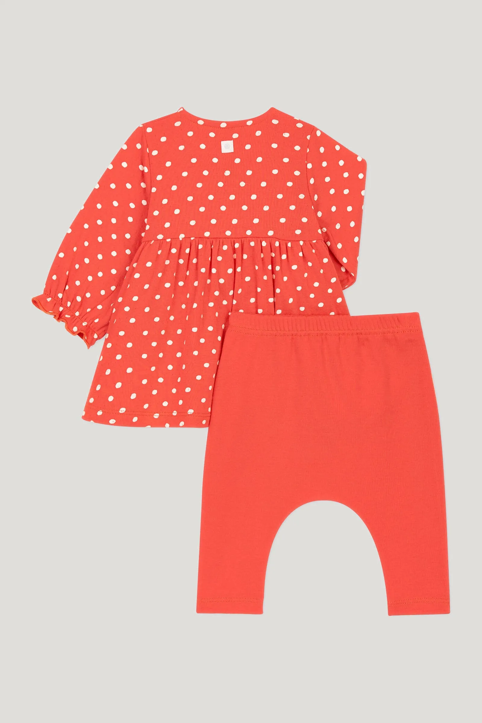 Orange Baby Girl Tamallow 2-Piece Outfit Set