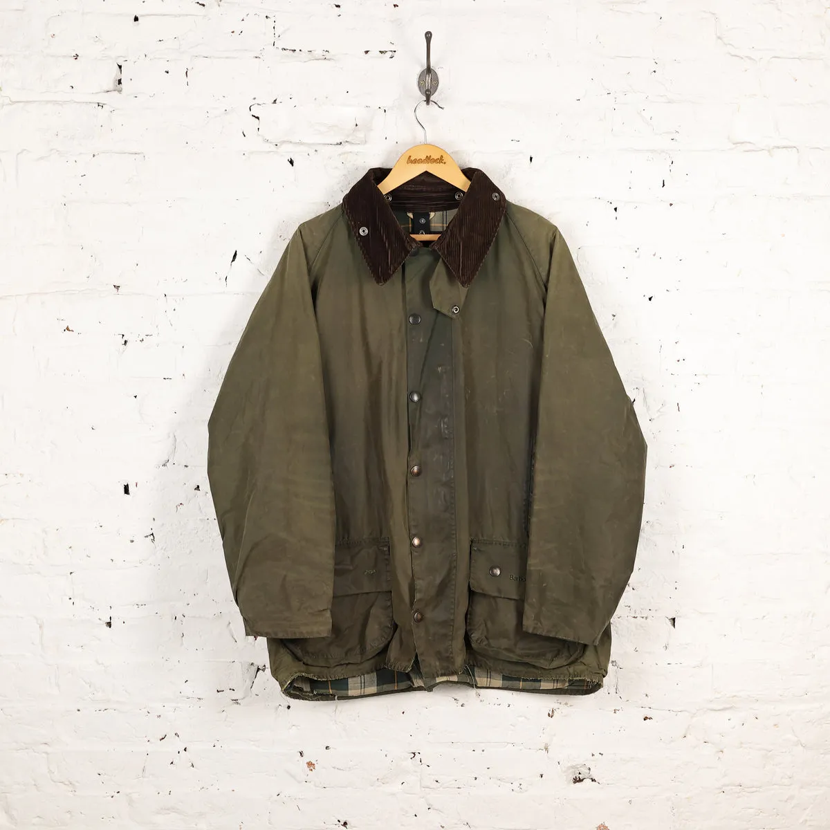 Barbour Beaufort Wax Jacket Coat Green XXL