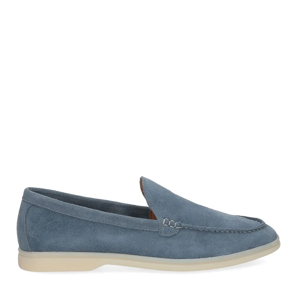 Bekk Suede Loafer Pants in Light Blue - Al Siletto | Al Siletto