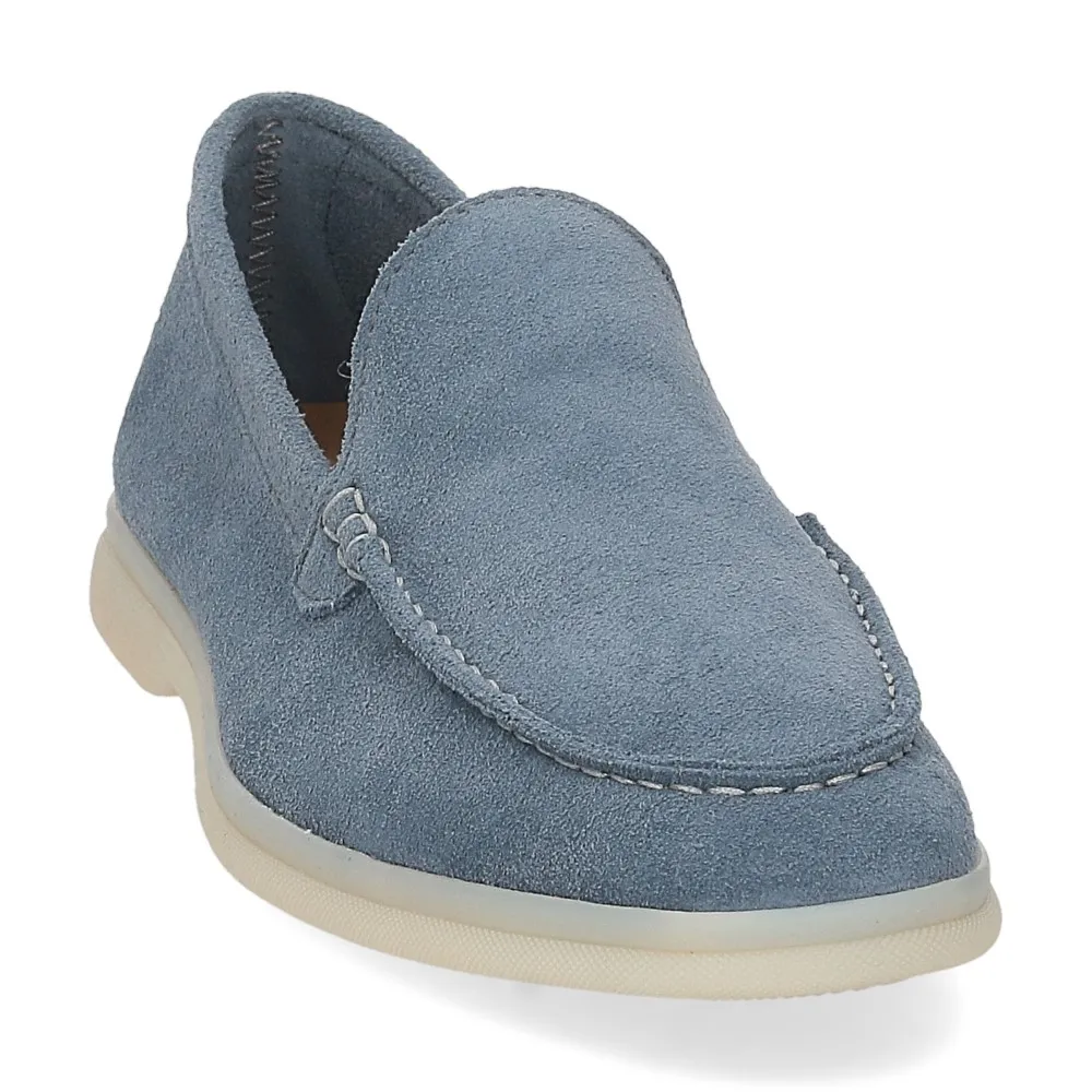 Bekk Suede Loafer Pants in Light Blue - Al Siletto | Al Siletto