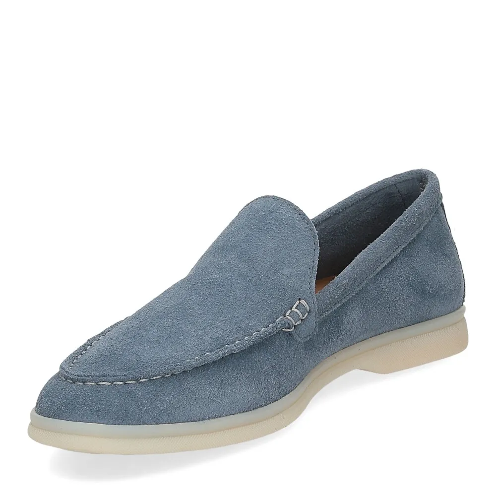 Bekk Suede Loafer Pants in Light Blue - Al Siletto | Al Siletto