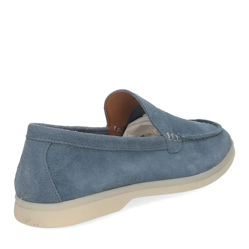 Bekk Suede Loafer Pants in Light Blue - Al Siletto | Al Siletto