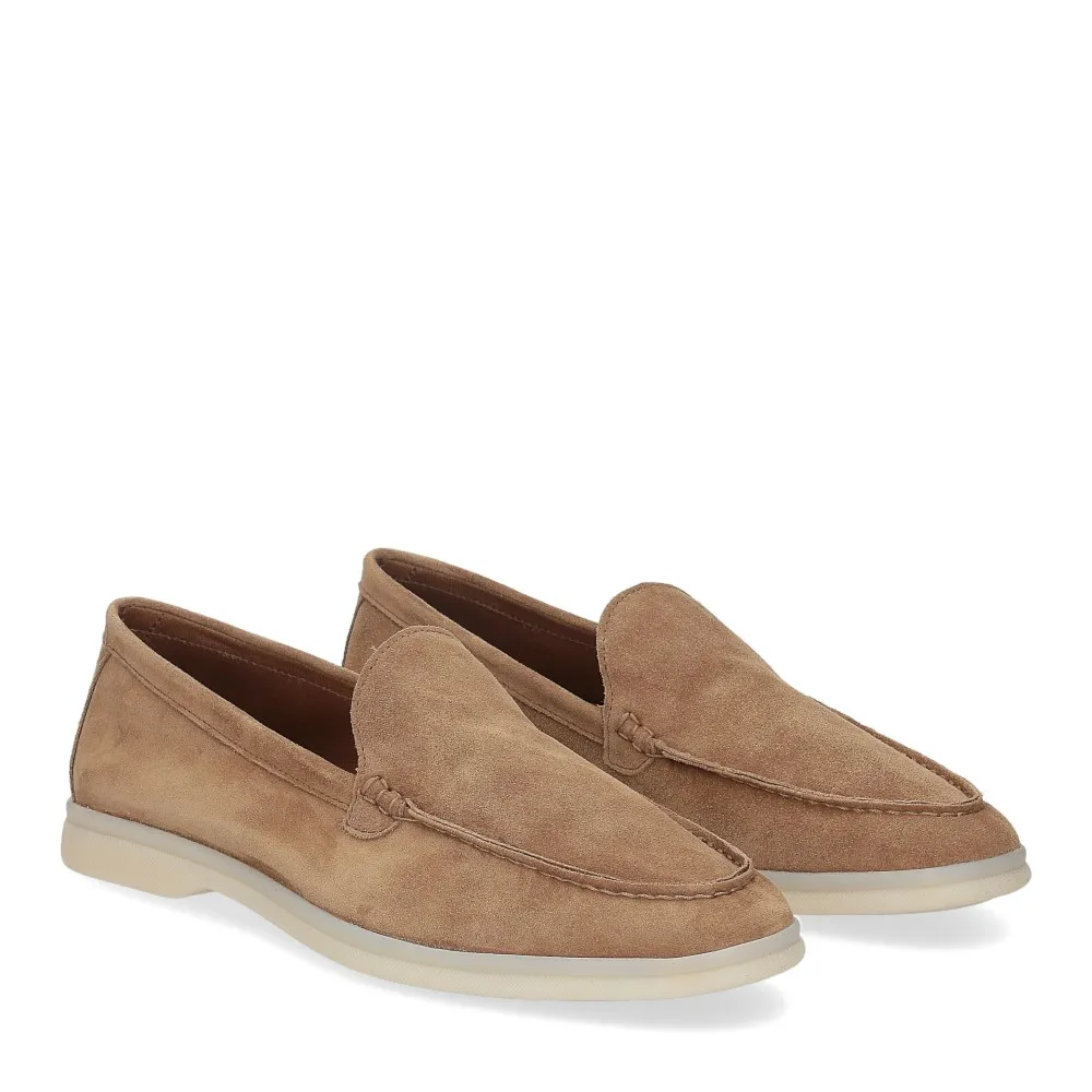 Bekk Suede Loafer Pants in Brown - Al Siletto | Al Siletto