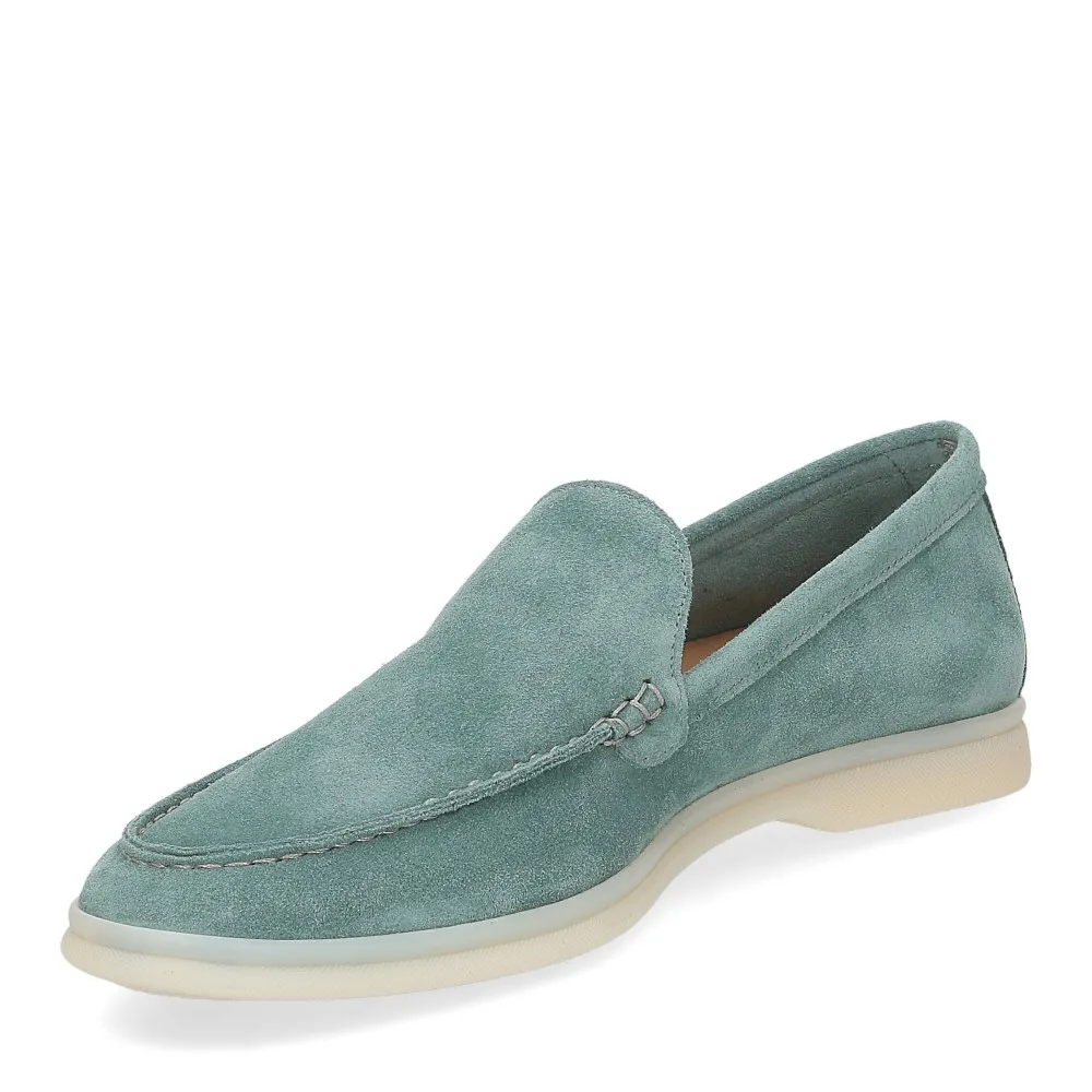 Bekk Suede Loafer Pants in Teal - Al Siletto | Al Siletto