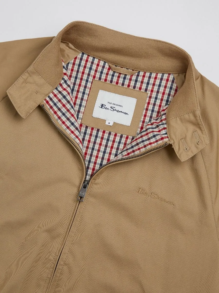 Ben Sherman Signature Sand Casual Harrington Jacket