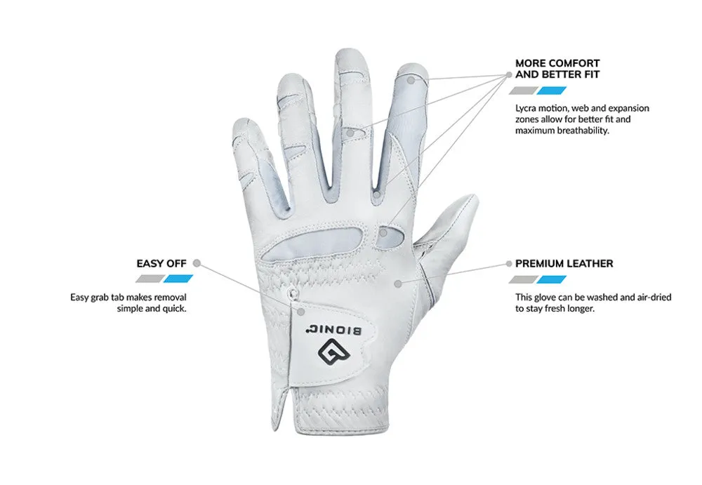 Bionic Golf Women's Periwinkle StableGrip 2.0 Glove