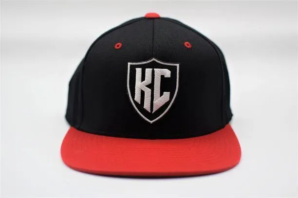 Black and Red KC Shield Snapback