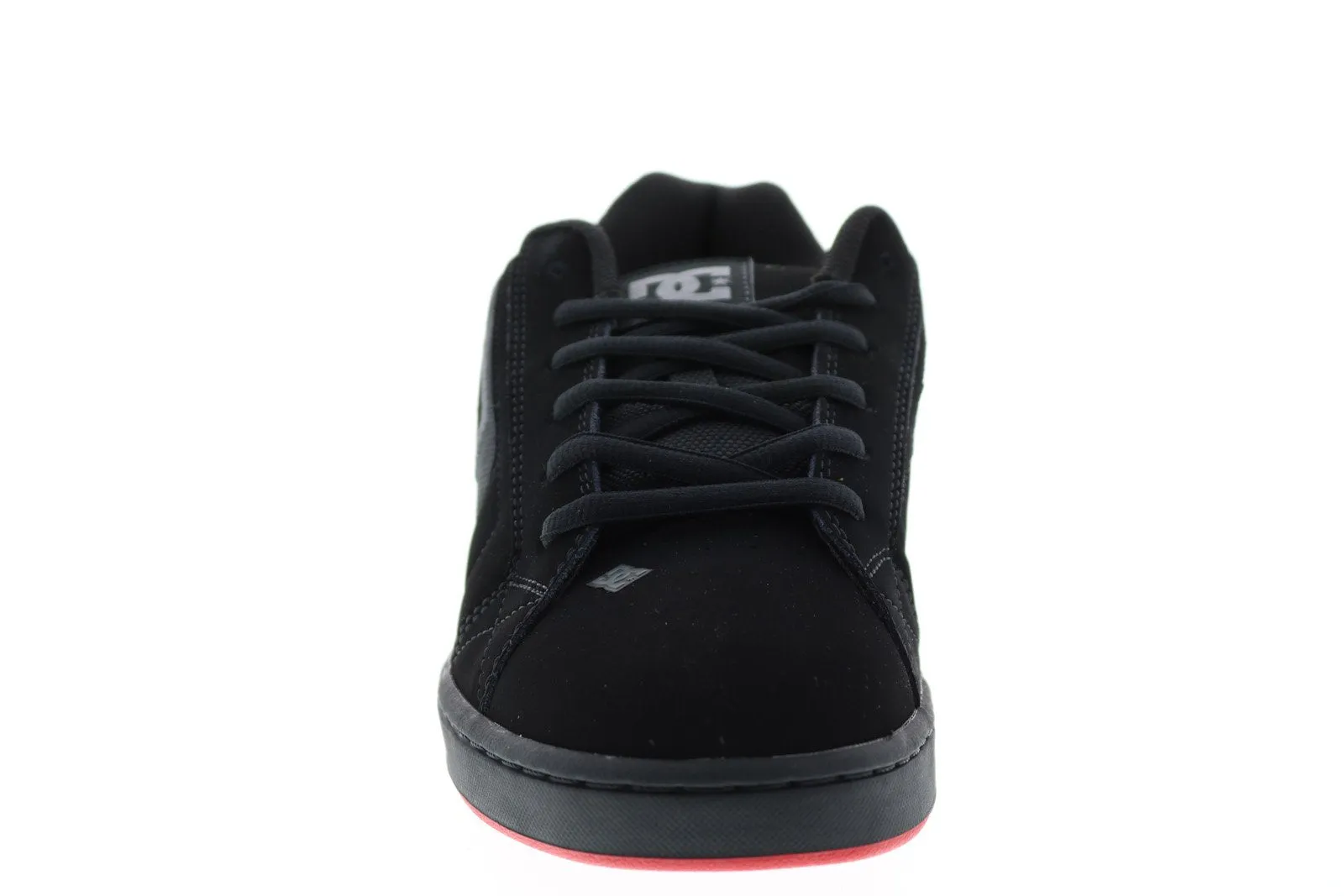 Black Nubuck Skate-Inspired Sneakers Shoes for Men - DC Net 302361-XKKR