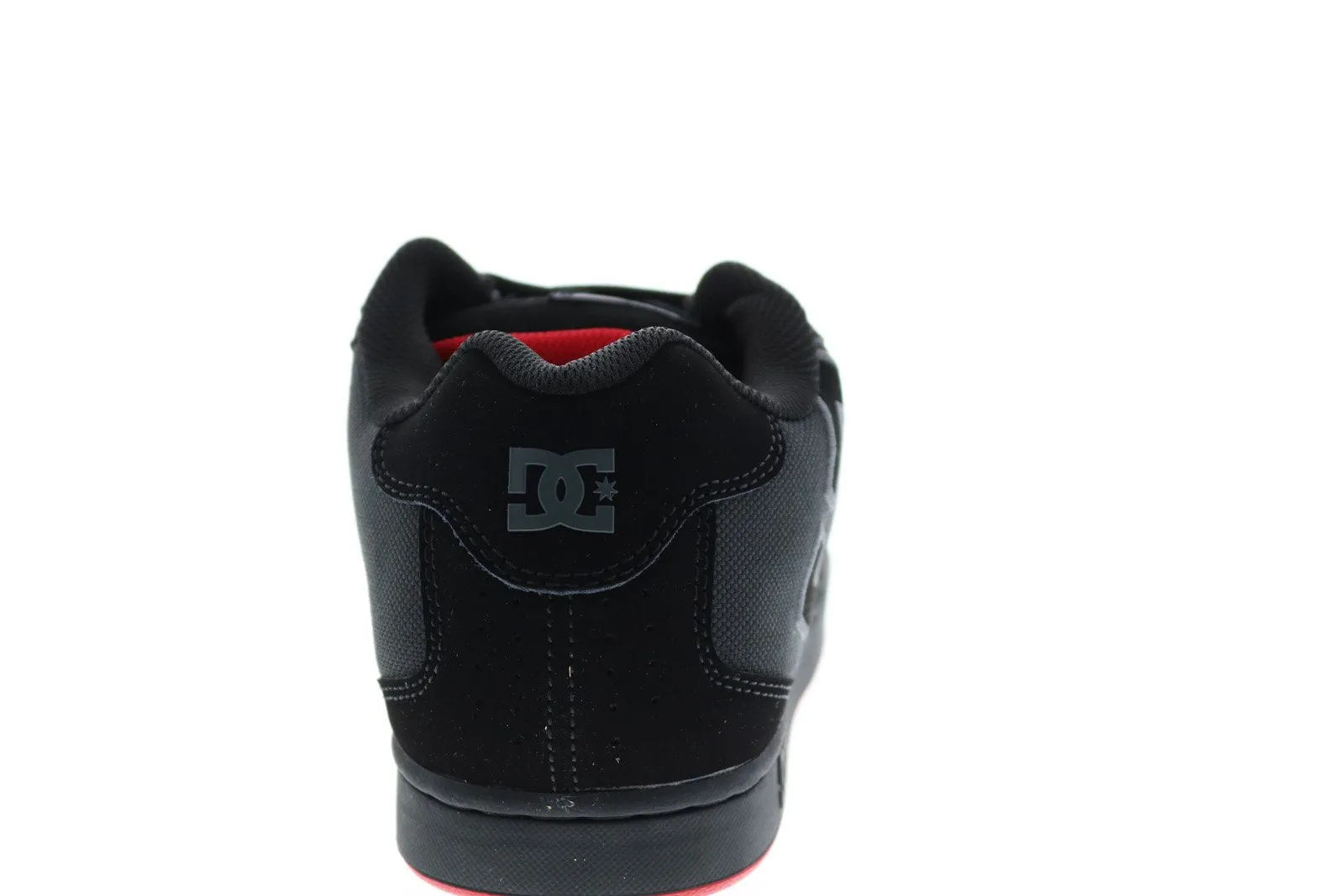 Black Nubuck Skate-Inspired Sneakers Shoes for Men - DC Net 302361-XKKR