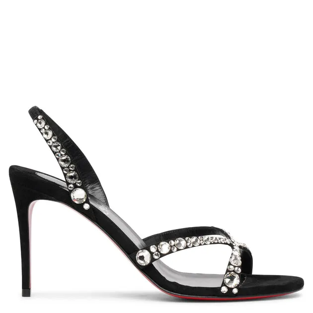 Black Strass Emilie 85 Christian Louboutin sandals