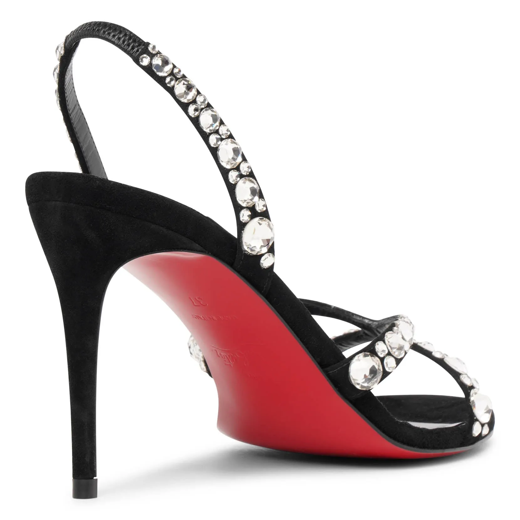 Black Strass Emilie 85 Christian Louboutin sandals