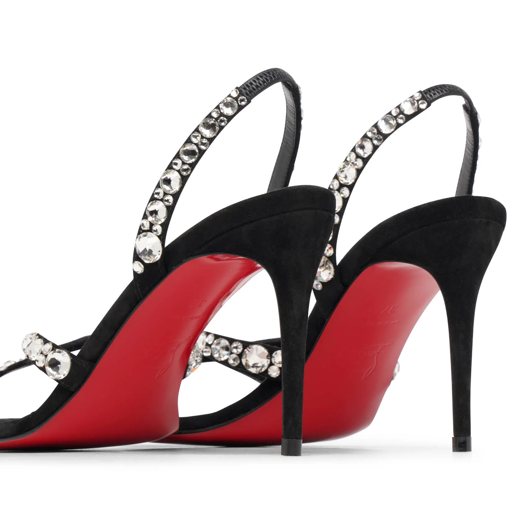 Black Strass Emilie 85 Christian Louboutin sandals