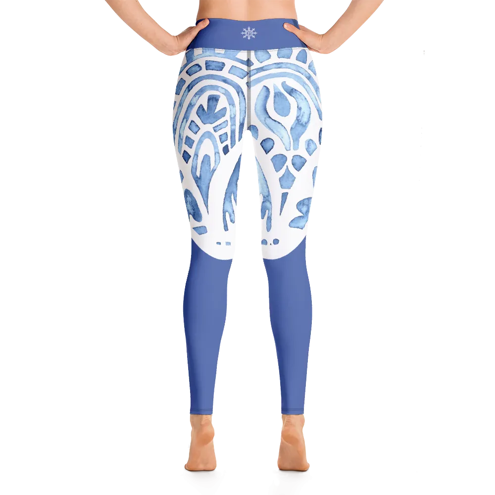 Blue Porcelain Yoga Pants