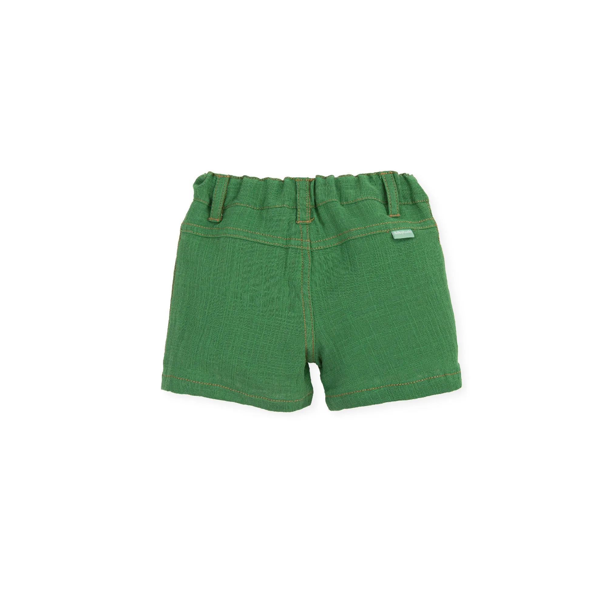 Boy Mi Casa Bermuda Shorts-Green