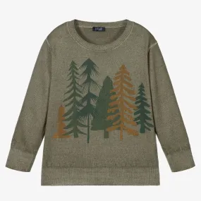 Green Wool Sweater for Boys