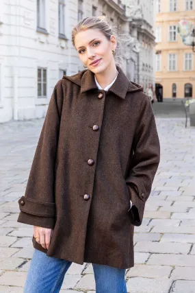 Brown Nadya Loden Coat