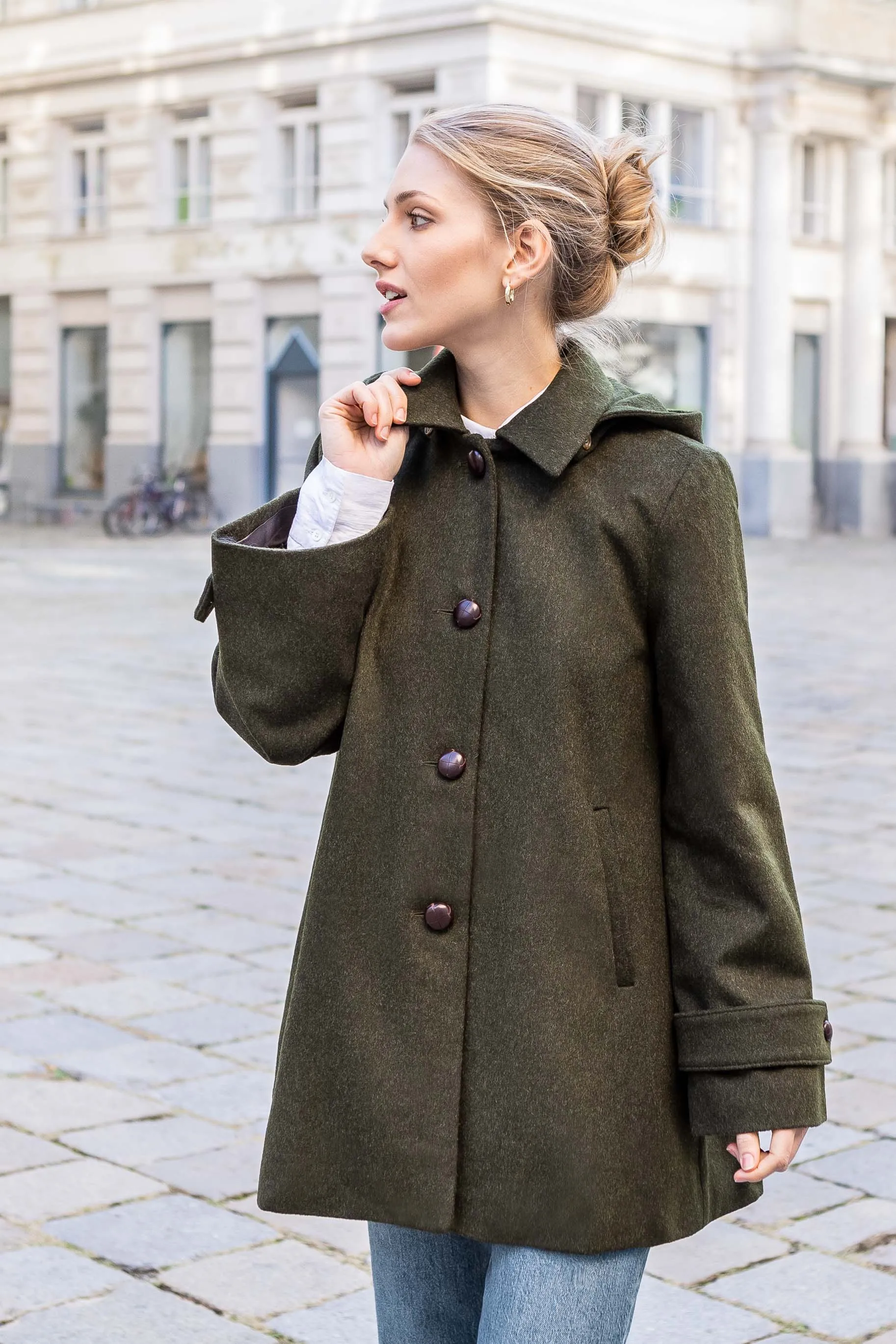 Brown Nadya Loden Coat