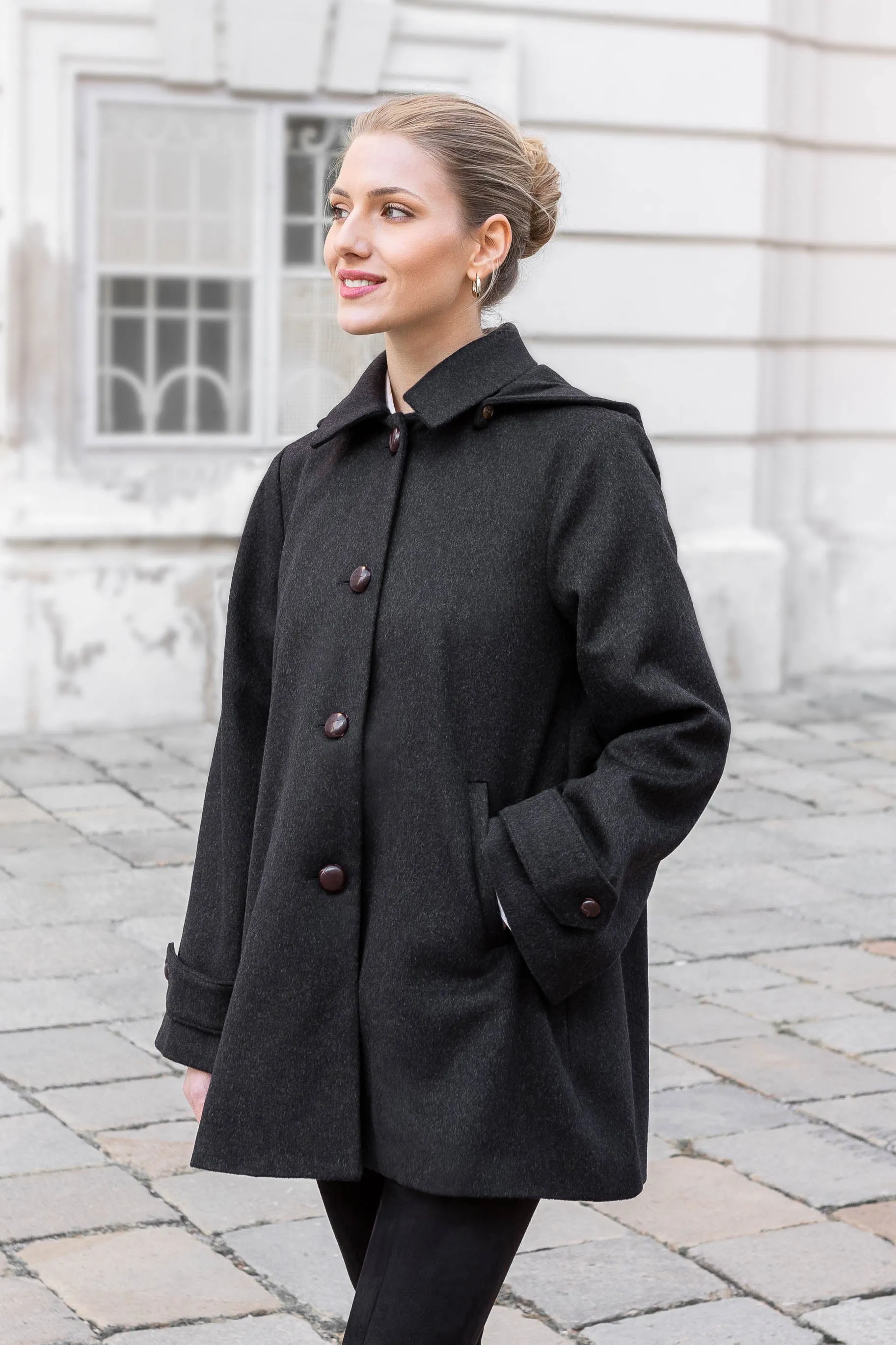 Brown Nadya Loden Coat