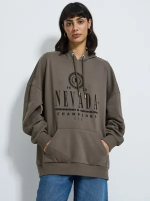 Charcoal Nevada Champions Oversized Hoodie | Women | George at ASDA