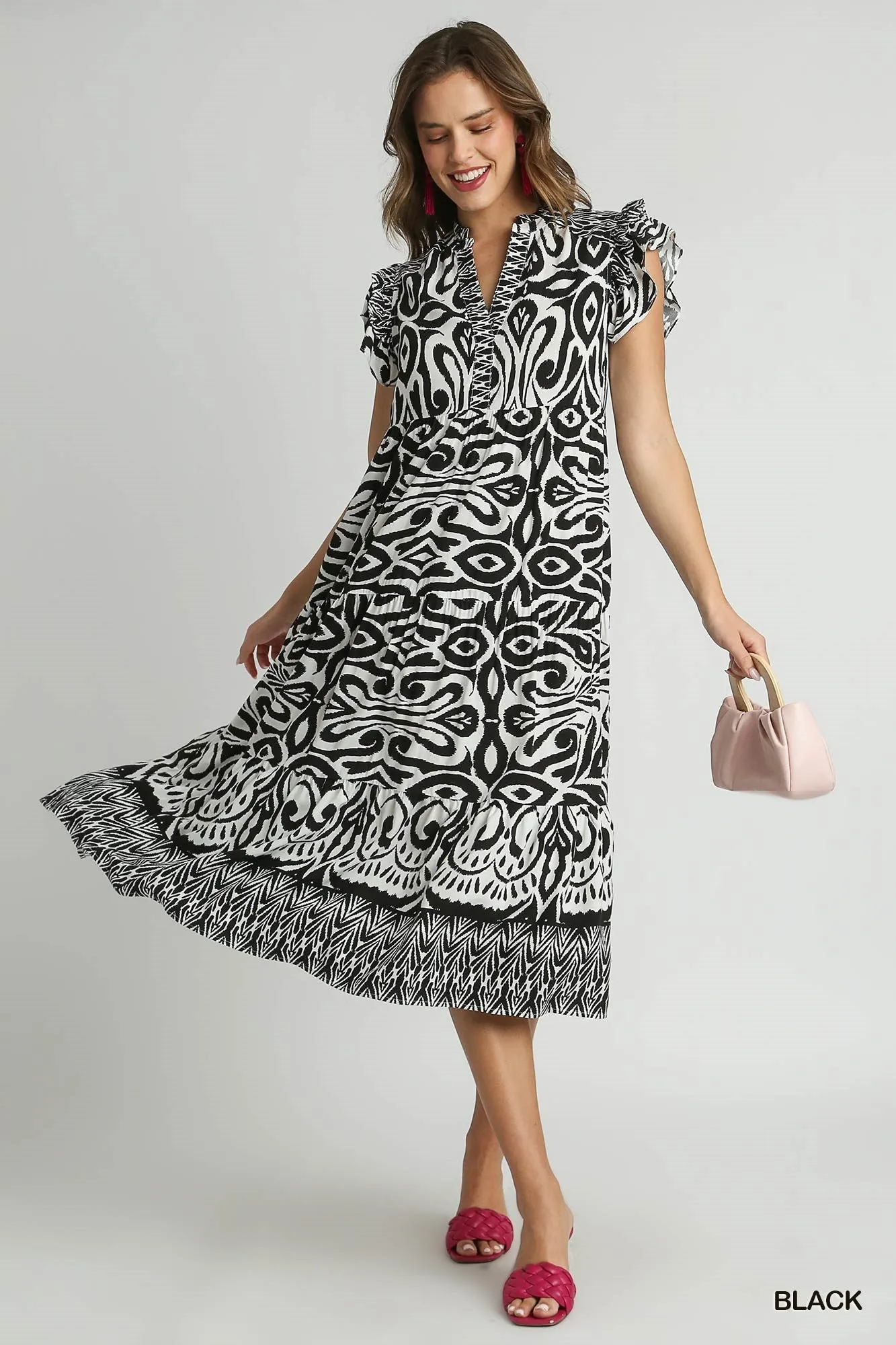 Chic Black Midi Dress - Quincy Collection