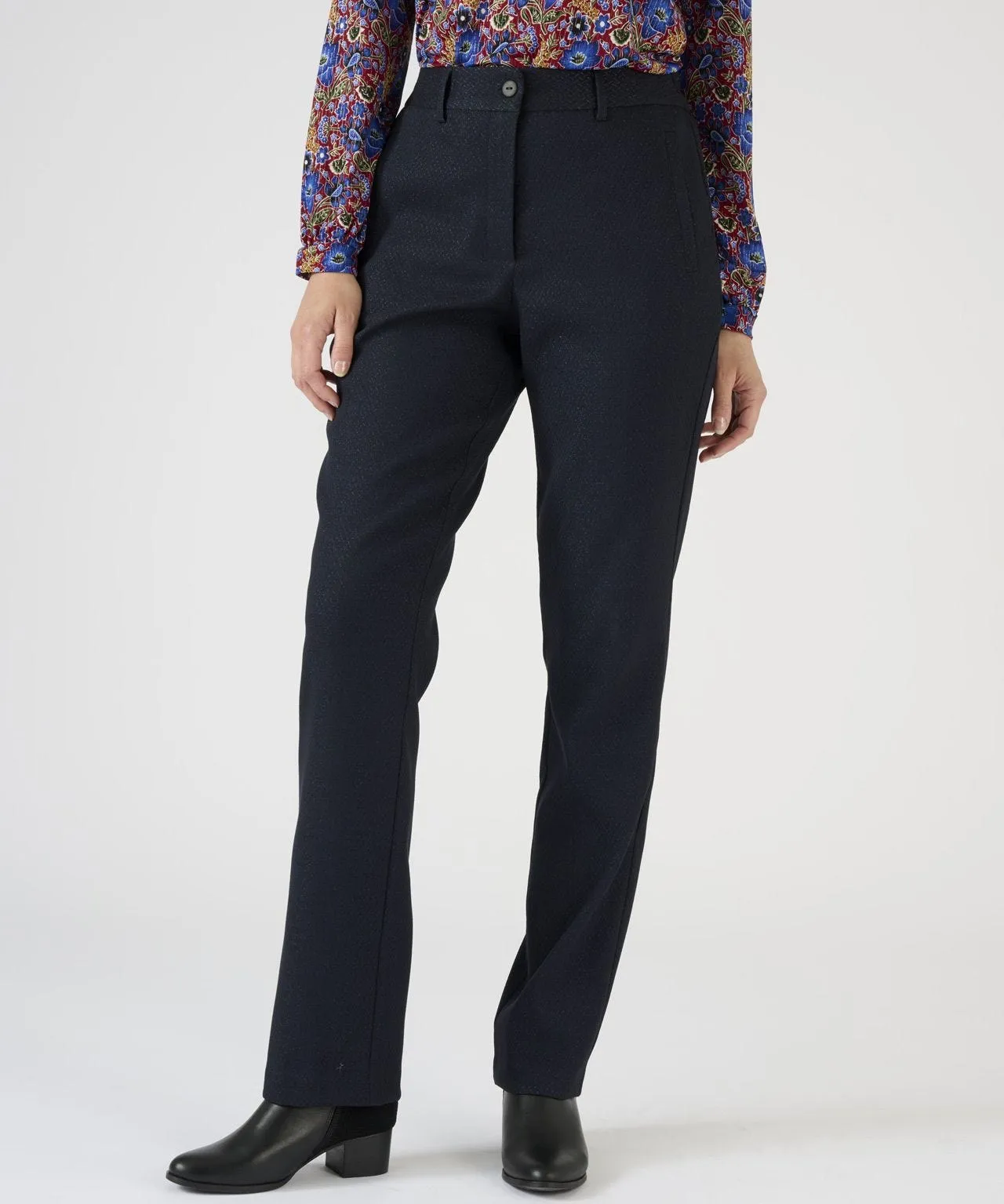 Chic Jacquard Trousers