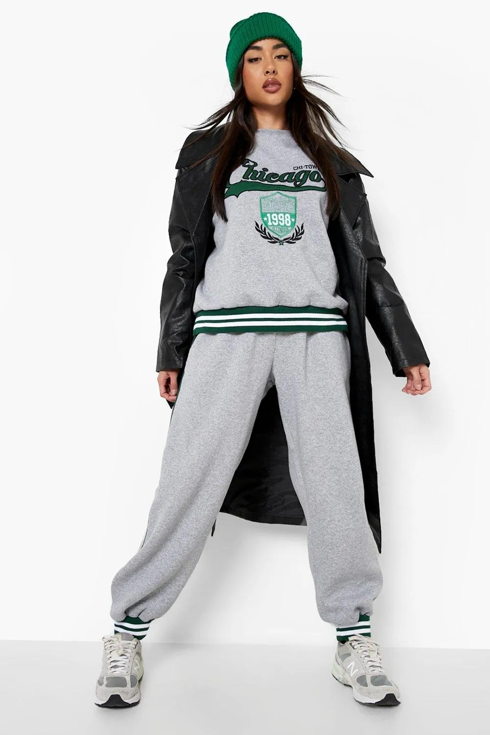 Chicago Stripe Detail Sweater Tracksuit