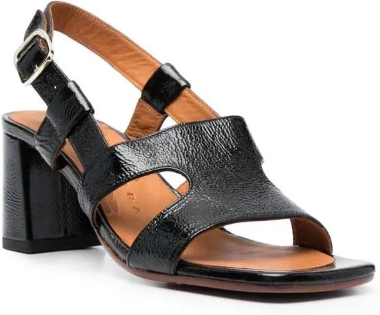 Chie Mihara Black 100mm Open-Toe Sandals