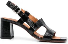 Chie Mihara Black 100mm Open-Toe Sandals