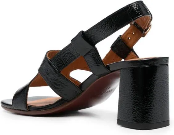 Chie Mihara Black 100mm Open-Toe Sandals