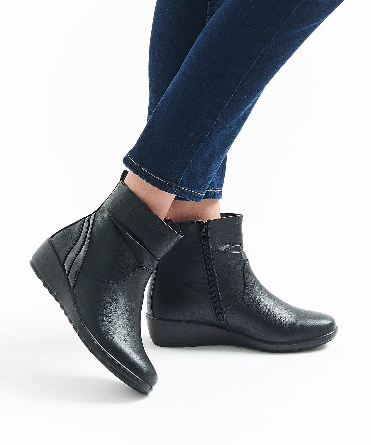 Comfortable Cushion-walk Ankle Boots