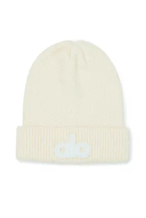 Cool Skies Beanie - Ivory --> Stylish Ivory Beanie with Cool Sky Design