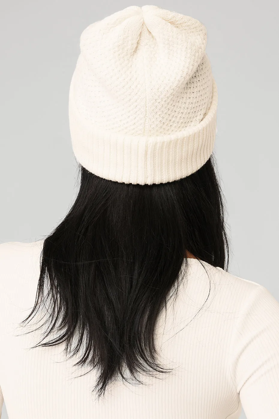 Cool Skies Beanie - Ivory --> Stylish Ivory Beanie with Cool Sky Design