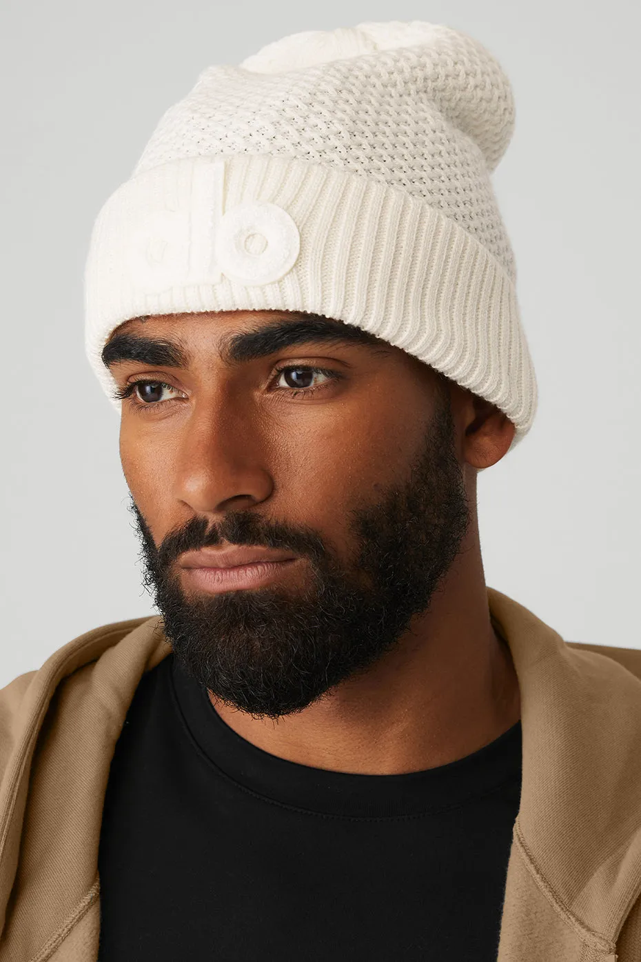 Cool Skies Beanie - Ivory --> Stylish Ivory Beanie with Cool Sky Design