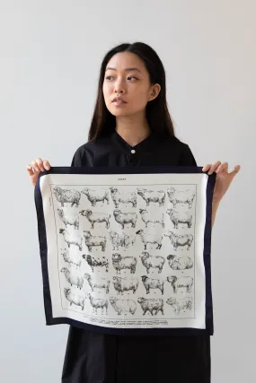 Cotton Silk Sheep Scarf by Aseedoncloud