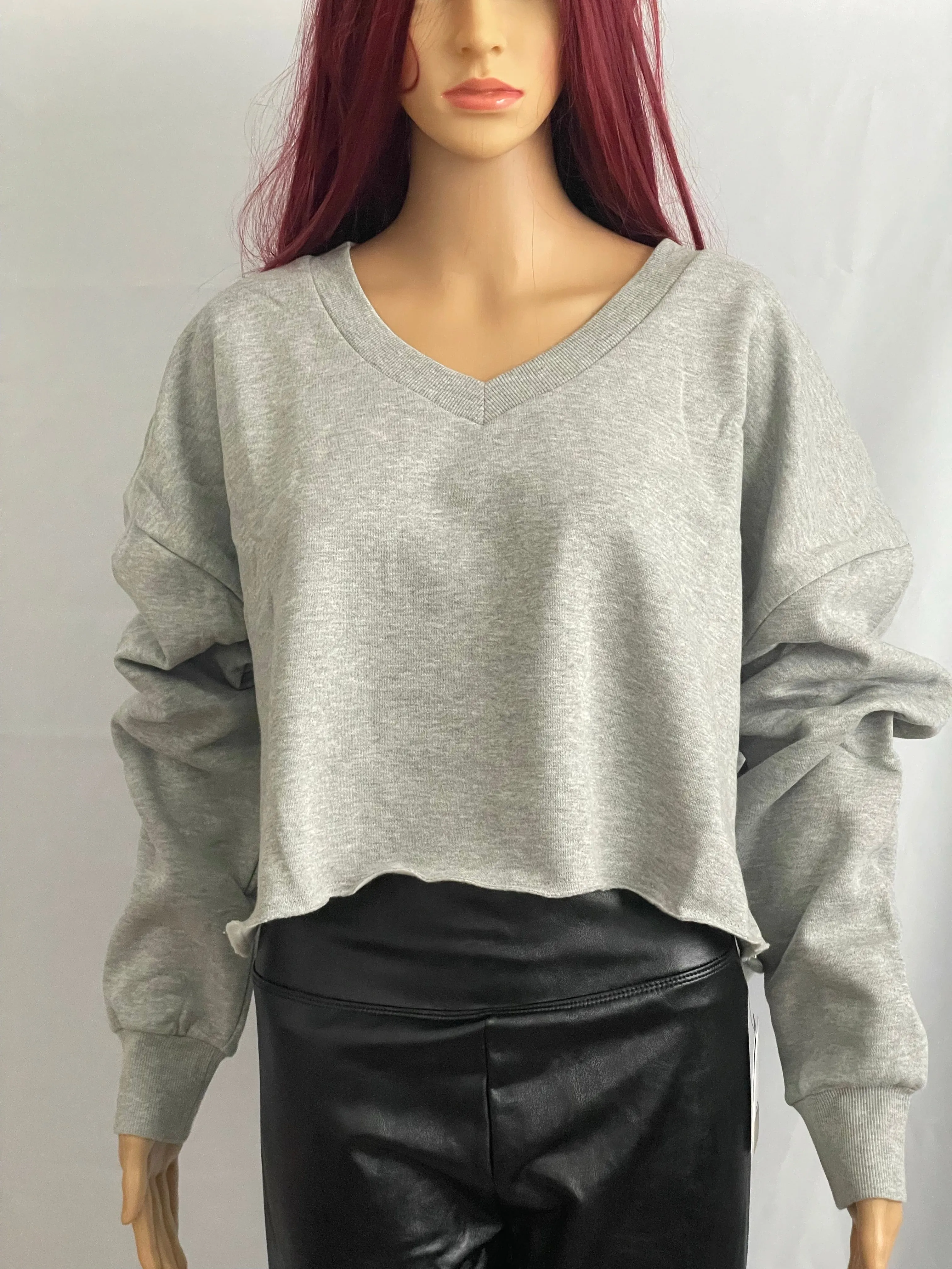 V-Neck Crop Sweatshirt by BP.