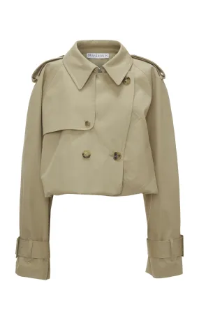 Cropped Cotton Trench Coat by JW Anderson